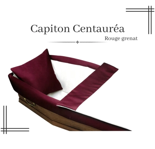 capiton centauréa rouge grenat