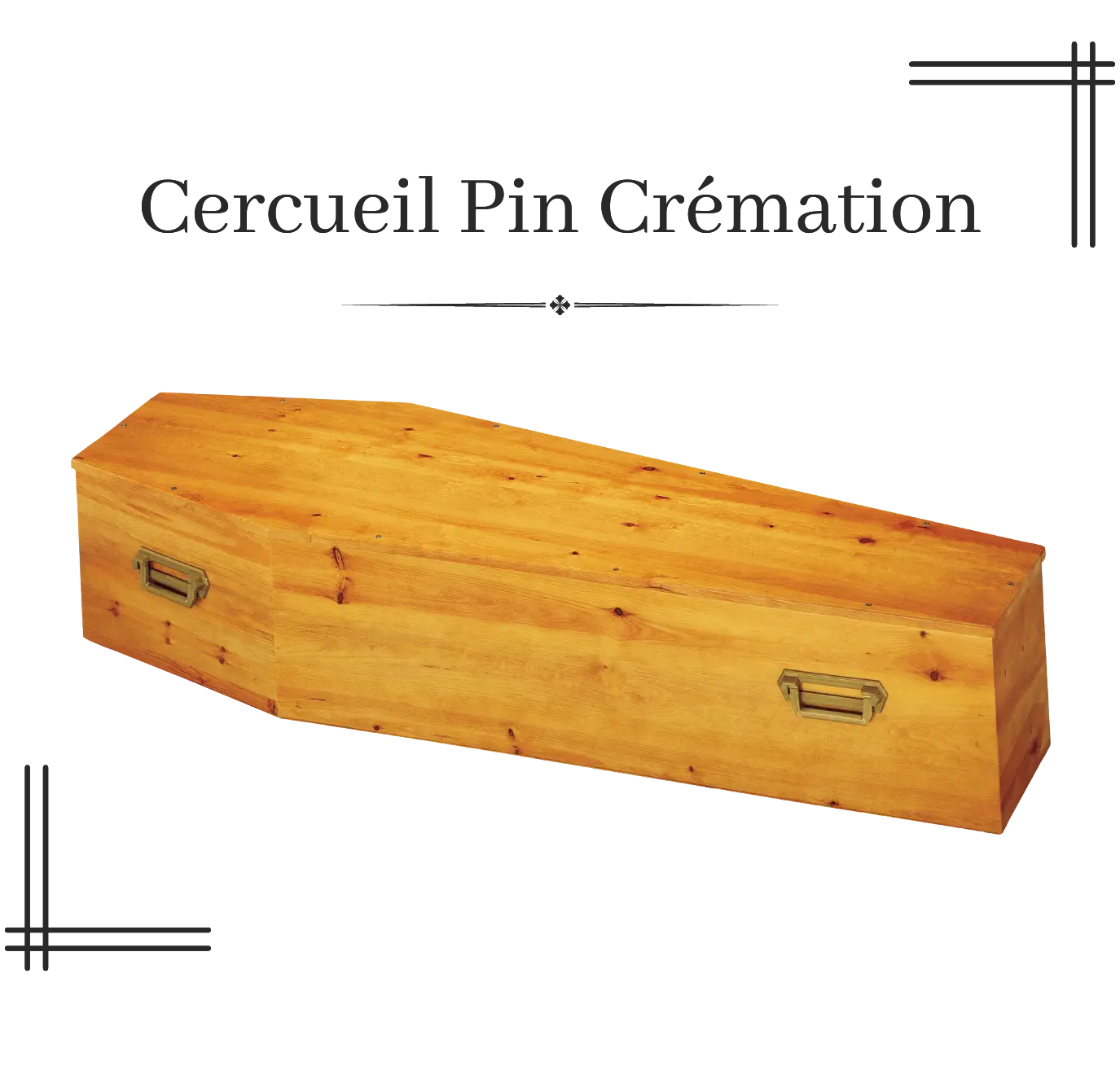 cercueil pin crémation