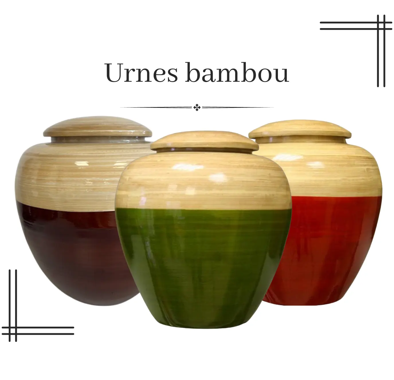 urne bambou
